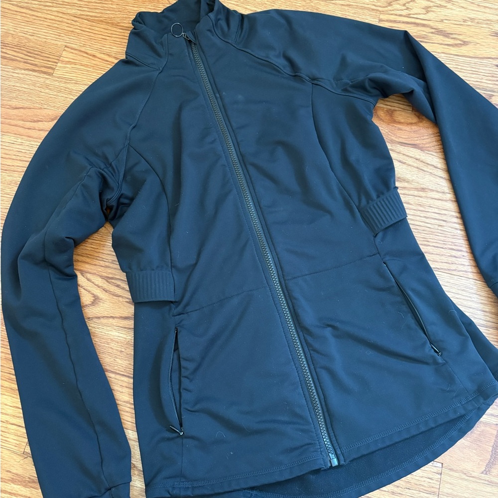 Fabletics Black Full-Zip Active Utility Jacket - Picture 3 of 3